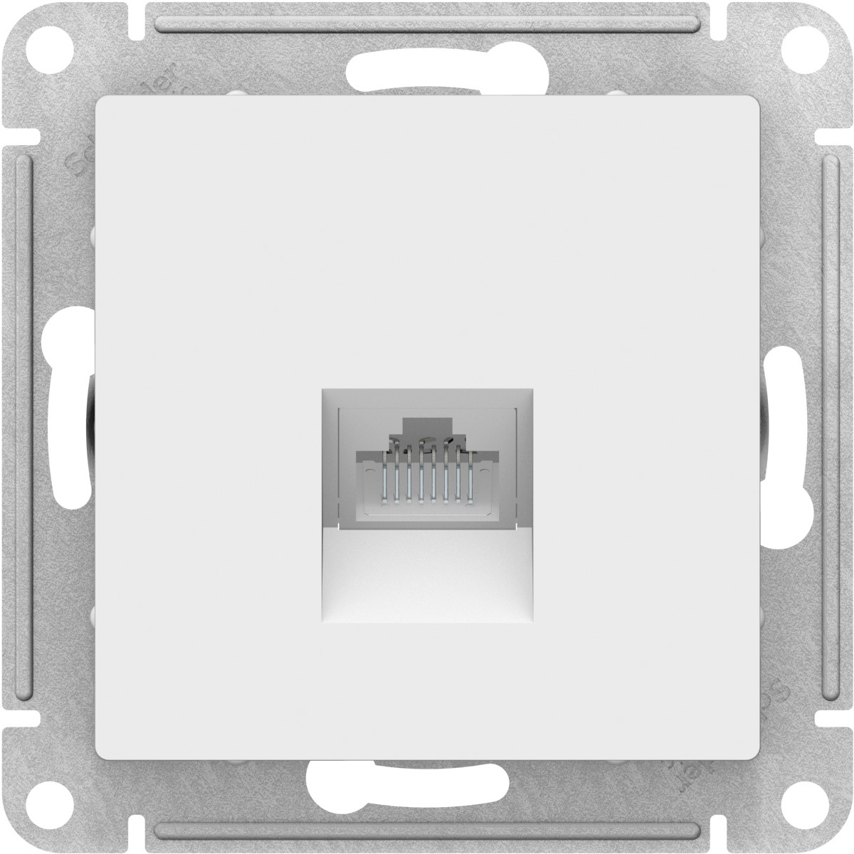 Механизм розетки компьютерной ATLAS DESIGN RJ45 бел. SchE ATN000183
