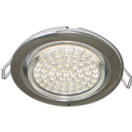 Ecola GX53 H4 Downlight without reflector_chrome (светильник) 38x106 - 10 pack FC5310ECB