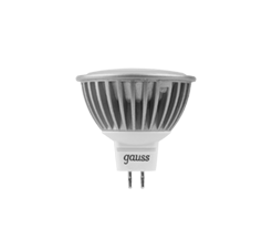 Лампа светодиодная LED MR16 5Вт SMD 12В GU5.3 4100К FROST Gauss 201505205 