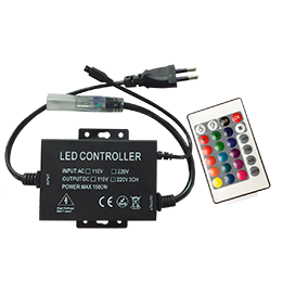 Ecola Контроллер 220V 16x8 1500W 6.6A RGB IP68 с ИК пультом CRS615ESB