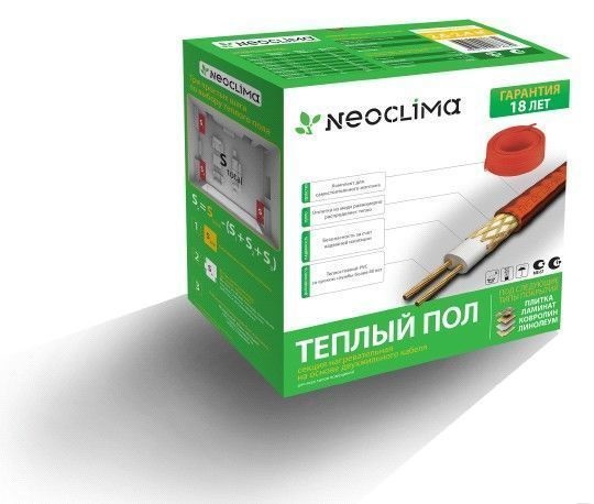 Теплый пол NEOCLIMA NCB1770/98 (Комплект с двужильным нагревательным кабелем)
