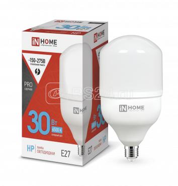 Лампа светодиодная LED-HP-PRO 30Вт 230В 6500К E27 2700Лм IN HOME 4690612031088 в Ярославле
