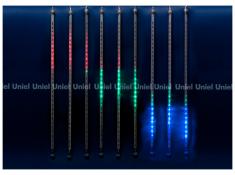 Электрогирлянда занавес светодиод. ULD-E3005-210/DTK RGB IP44 FROSTED ICICLE UNIEL 11126