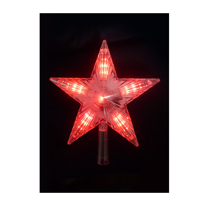 Светильник светодиодный "Звезда" наконечник на елку Космос KOC_STAR_Red