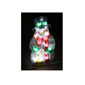 Фигурка "Снеговик" цветн. двусторон. LED внутри Космос KOCNL-EL122