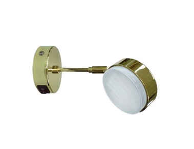 Ecola GX53 FT4173 светильник поворотный на среднем кроншт. золото 210х80 FG5341ECB