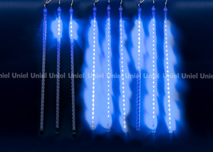 Занавес светодиодный фигурный «Звездный дождь», ULD-E1505-336/DTK BLUE IP44 TWISTED METEOR  в Ярославле