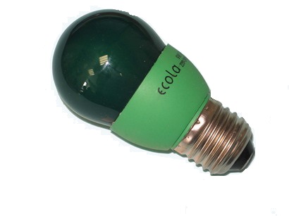 Ecola globe Color 9W 220V E27 Green Зеленый 91x46 K7CG09ECB