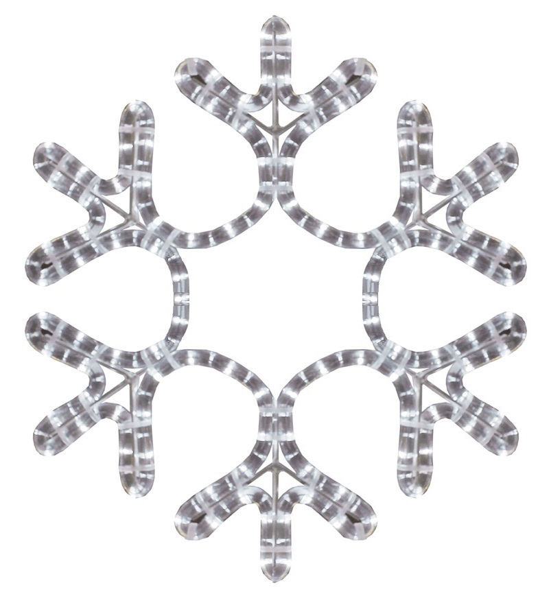 Фигура из дюралайта "Снежинка" 45смх38см 10Вт 220В IP44 бел. NEON-NIGHT 501-212