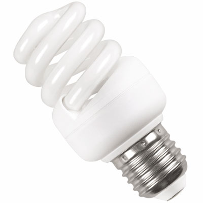 Лампа энергосберегающая спираль КЭЛ-FS Е14 15Вт 4000К Т2 ИЭК LLE25-14-015-4000-T2