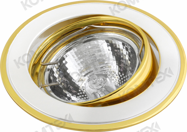 Светильник CORONA 51 1 24 Comtech, золото - никель - золото, поворотный