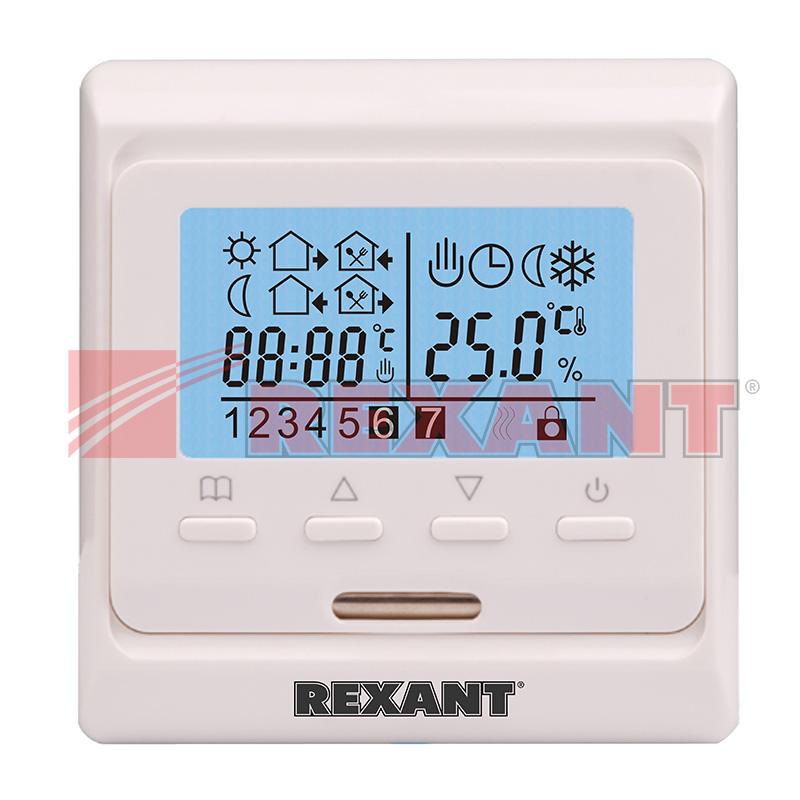 Терморегулятор с дисплеем и автоматическим программированием (R51XT) REXANT 51-0532