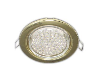 Ecola GX53 H4 Downlight without reflector_gold (светильник) 38x106 - 10 pack FG5310ECB