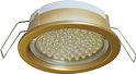 Светильник встраиваемый потолочный Ecola GX53 PD золото 31x95 FG53PDECC