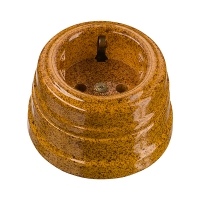 Розетка фарфоровая, двухполюсная, с заземляющим контактом GREENEL серия "МЕЗОНИН" GE70301-43
