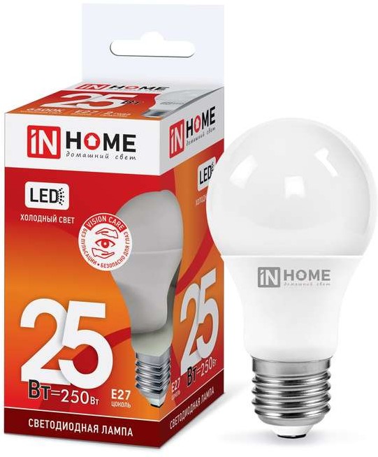 Лампа светодиодная LED-A70-VC 25Вт 230В E27 6500К 2000лм IN HOME 4690612024103