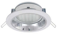 Ecola GX70-H6R светильник белый встр. с рефл.  65x171 FW70R6ECB
