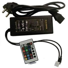 Ecola Контроллер 12V 72W 6A RGB моноблок с блоком питания с ИК пультом CRM072ESB