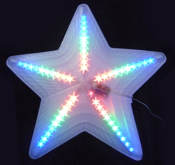 Фигура светодиодная "Звезда". 47х48 см. Подвесная. ULD-H4748-045/DTA MULTI IP20 STAR в Ярославле
