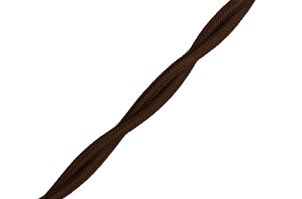 BIRONI Кабель двойной витой коаксиальный в декор оплетке (коричневый) B1-426-72
