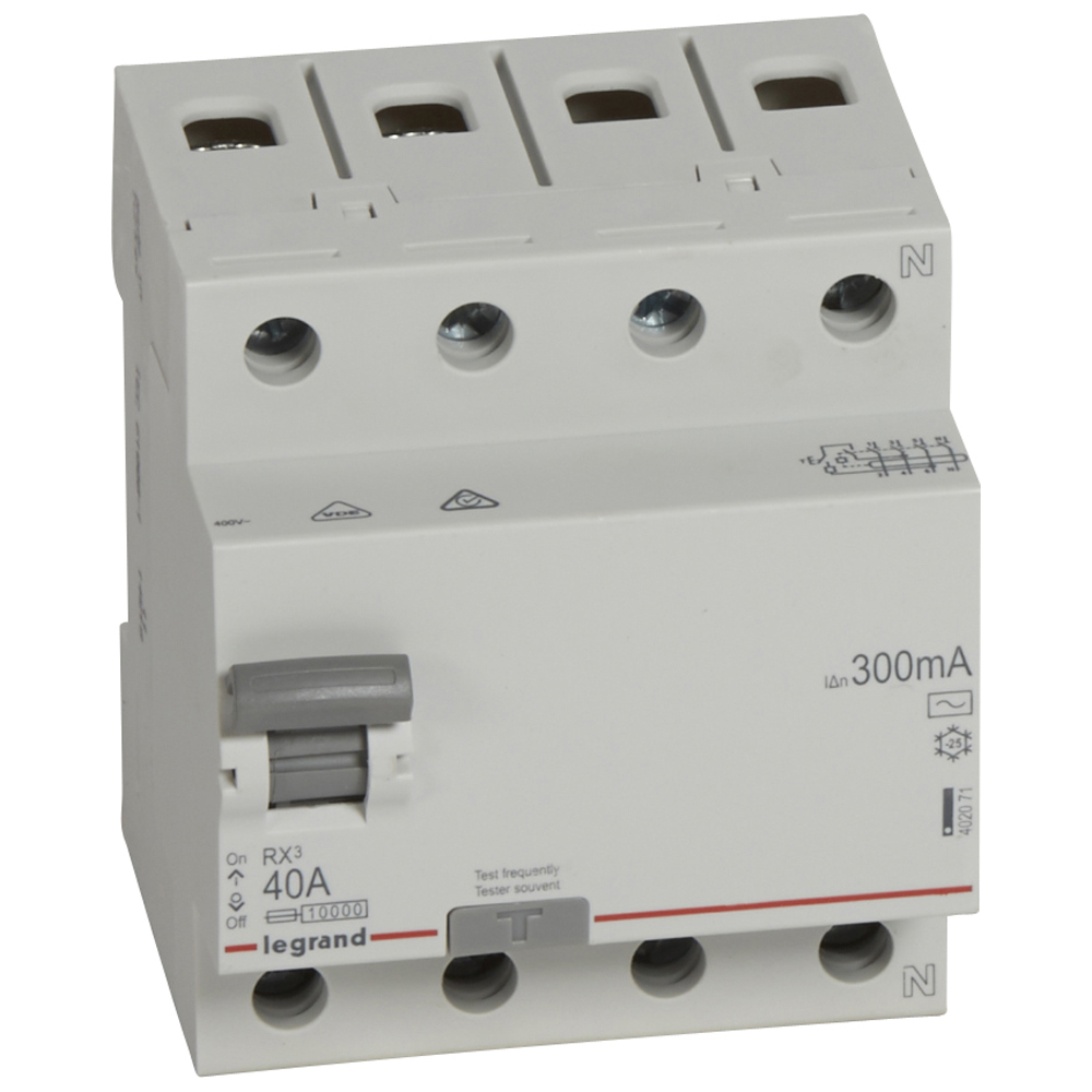 Выключатель диф. тока 4п 40А 300мА тип AC RX3 Leg 402071