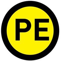 Наклейка PE (1шт) (d20мм) EKF
