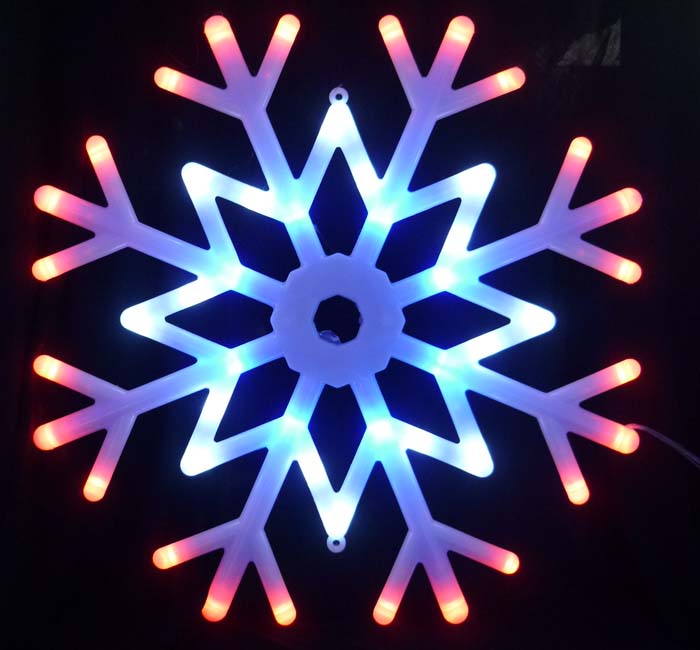 Фигура светодиодная "Снежинка", 40х40см. Подвесная. ULD-H4040-048/DTA MULTI IP20 SNOWFLAKE в Ярославле