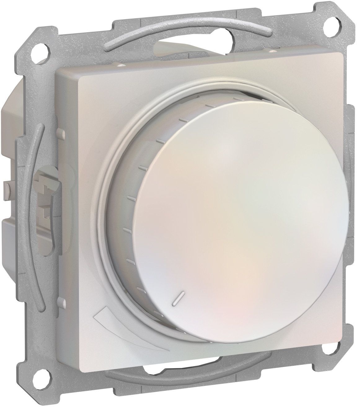 Механизм светорегулятора (диммера) ATLAS DESIGN поворотно-нажимной 315Вт жемчуг SchE ATN000434