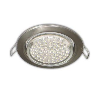 Ecola GX53 H4 Downlight without reflector_satin chrome (светильник) 38х106 - 10 pack FS5310ECB