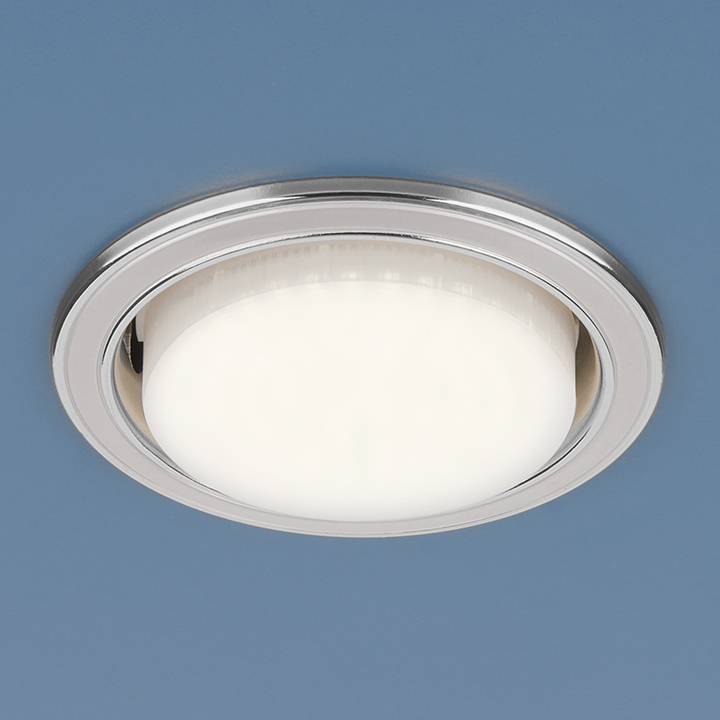 Точечный светильник 1036 GX53 WH/SL белый/серебро a032807  в Ярославле