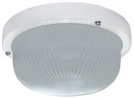 Ecola Light GX53 LED ДПП 03-7-101 светильник 1*GX53 матовое стекло IP65 белый 185х185х85 TR53L1ECR