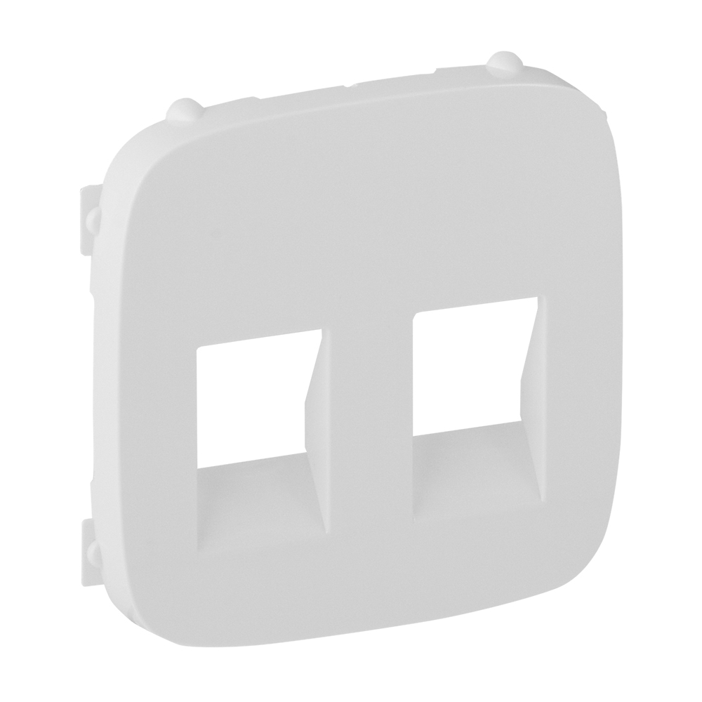 Панель лицевая Valena Allure для 2-м аудиорозетки с пружинными зажимами бел. Leg 755375