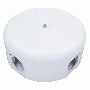 BIRONI Керамика Белый Коробка распределительная BIRONI D110мм ( 4 кабельных ввода в комплекте ) B