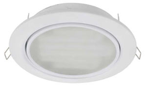 Ecola GX70-H5 светильник белый встр. без рефл. 53x151 FW70H5ECB