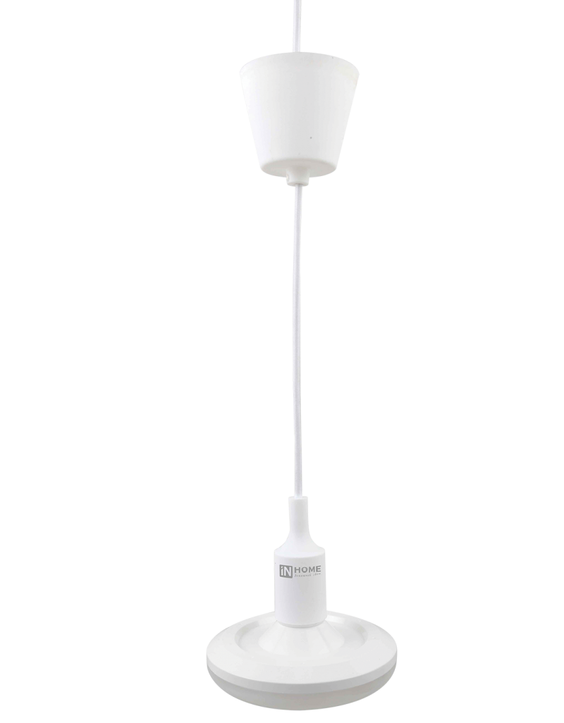 Лампа светодиодная LED-UFO 15Вт 230В 4000К 1350Лм 150мм Е27 со шнуром 1м БЕЛЫМ IN HOME 4690612007328 в Ярославле