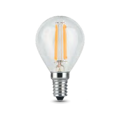 Лампа светодиодная LED Filament Globe E14 5Вт 2700К Gauss 105801105
