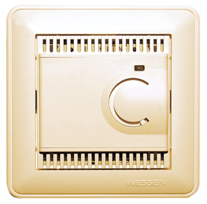 Термостат электрон. W59 10А для теплого пола с датчиком сл. кость SchE TES-151-28