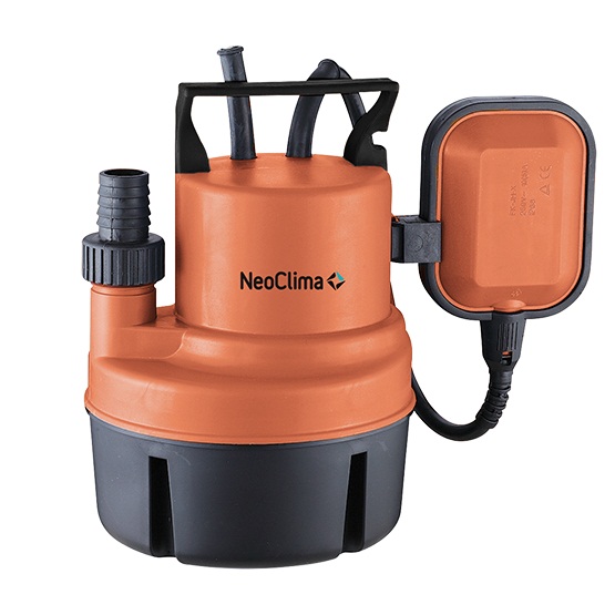 Дренажный погружной насос DP 200 C Neoclima для чистой воды, корпус пластик