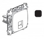 Механизм розетки комп. 1-м Valena Allure RJ45 CAT.5E UTP с лицевой панелью антрацит Leg 753950