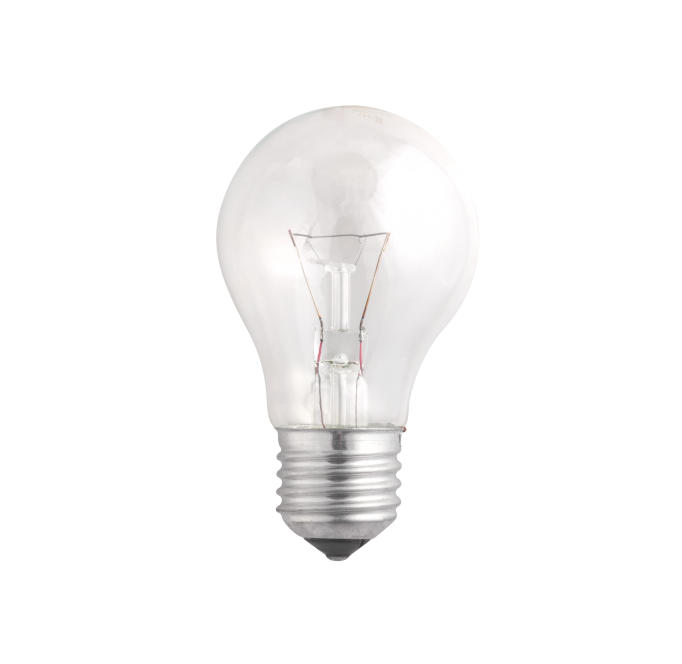 Лампа накаливания A55 240V 60W E27 clear (Б 230-60-5) JazzWay 4610003320461